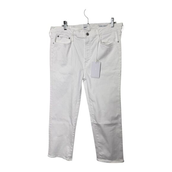 NWT Edwin Bree Cropped Optic white ankle jeans size 33 - Picture 5 of 14